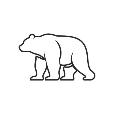 Versatile Black and white bear logo Perfect for a fashion brand or high end product.