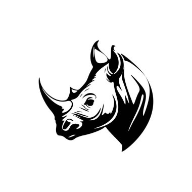 Unleash the power of your brand with a stylish rhino head logo.