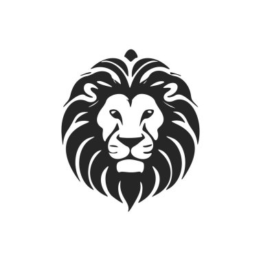 Make an impact with this black and white, clean and minimal lion logo.