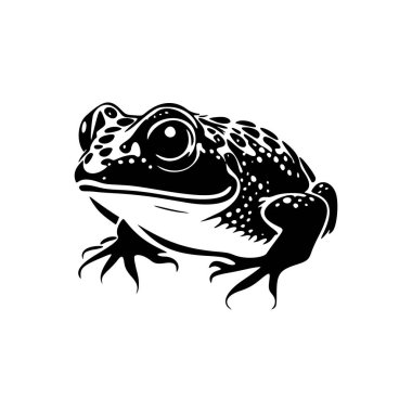 Give an elegant and classy look to your brand with the black and white toad logo.