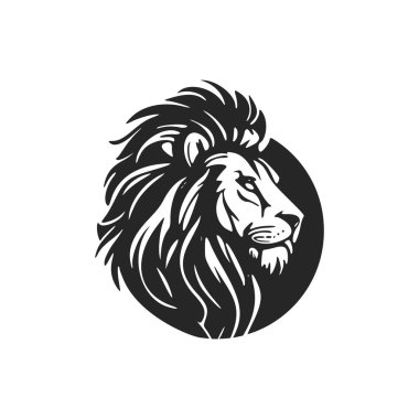 Make an impact with this black and white, modern lion logo.