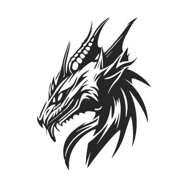 Unleash the power of your brand with an elegant dragon head logo.
