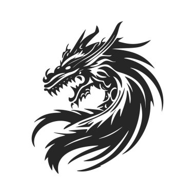 Unleash the power of your brand with a stylish dragon logo.