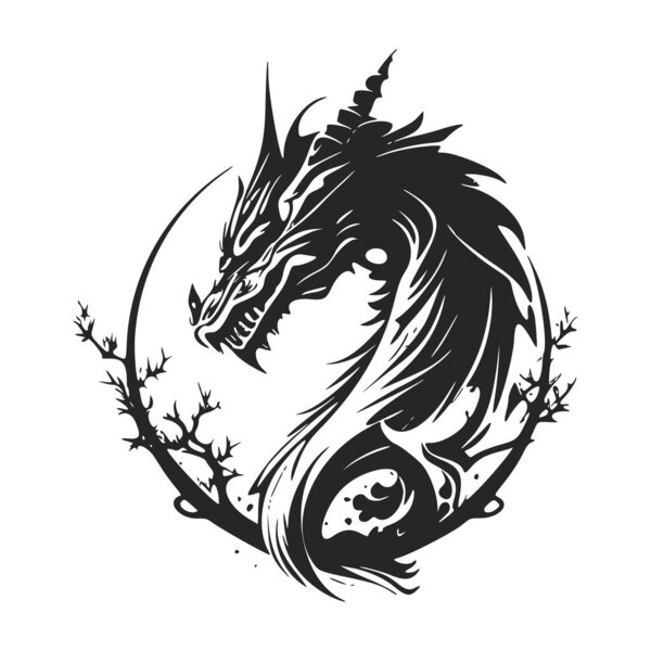 Unleash the power of your brand with a modern dragon logo.