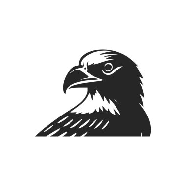 Black and white light logo with nice eagle