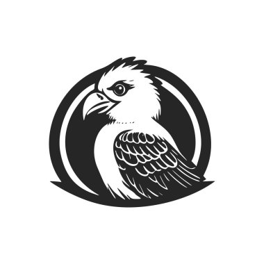 Black and white light logo with sweet eagle