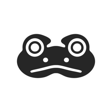 Exquisite a simple black toad black logo. Isolated.