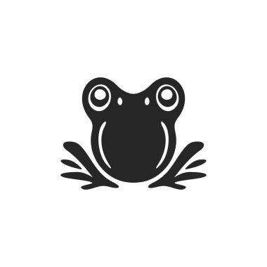 An elegant simple black toad black logo. Isolated on a white background.