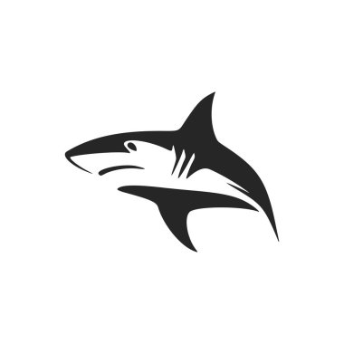 Gorgeous black and white shark logo vector to bring your brand to life.