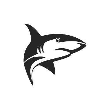 A sleek black and white shark logo to give your brand an elegant vibe.