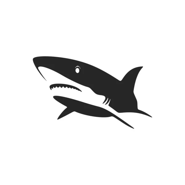 Elegant Black White Shark Logo Your Brand Available Vector Format — Stok Vektör