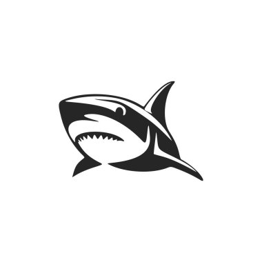 An exquisite black and white shark logo to elevate your brand's image.