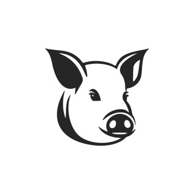 A sleek pigskinthemed logo for your brand, in black and white.