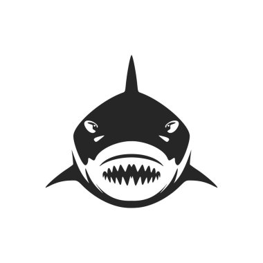 A modern, black and white shark logo to give your brand a unique and stylish look.