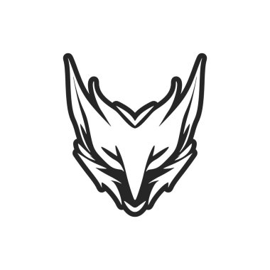 A sleek black and white fox vector logo to give your brand a chic look.