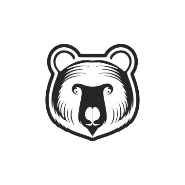 An elegant logo featuring a black and white bear vector.