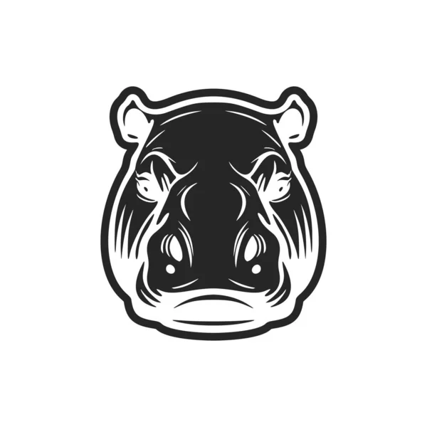 Markanıza Zarafet Verecek Siyah Beyaz Bir Suaygırı Logosu — Stok Vektör