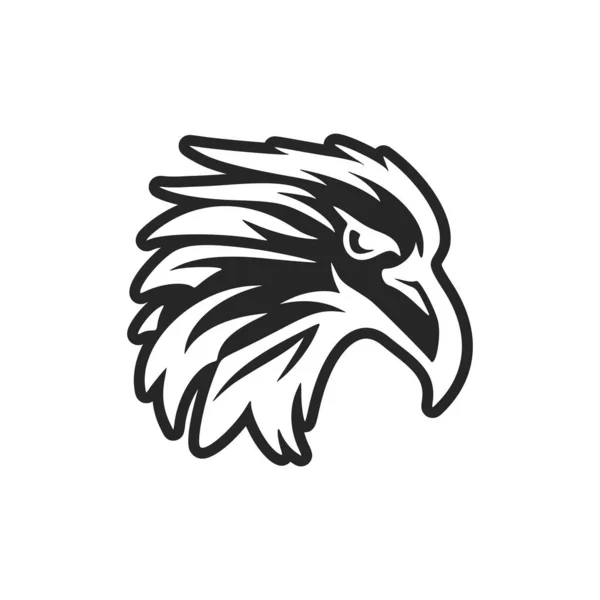 Símbolo Águila Con Colores Blanco Negro Como Logotipo — Archivo Imágenes Vectoriales