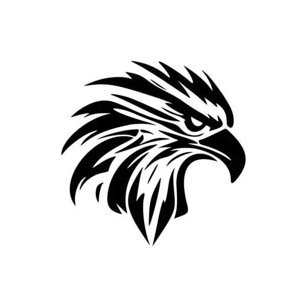 Vektor Logo Eines Adlers Mit Schwarz Weißem Design — Stockvektor