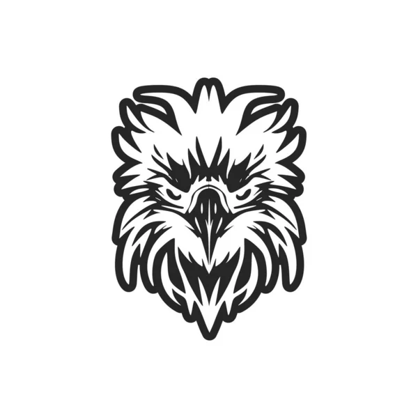 Logo Orła Czerni Bieli Wzorem Wektorowym — Wektor stockowy