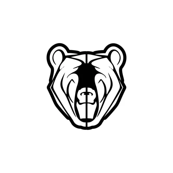 Λογότυπο Διάνυσμα Μαύρου White Αρκούδα — Διανυσματικό Αρχείο