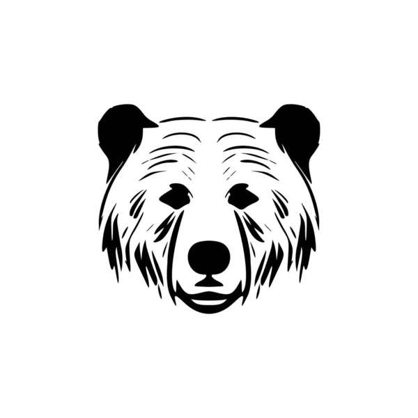 Λογότυπο Διάνυσμα Μιας Ασπρόμαυρης Αρκούδας — Διανυσματικό Αρχείο