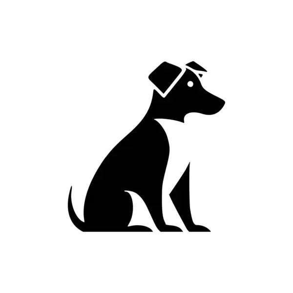 Μια Απλή Και Ευνόητη Εικόνα Ενός Σκύλου Εικονογράφηση Διανύσματος Διανυσματικά Γραφικά