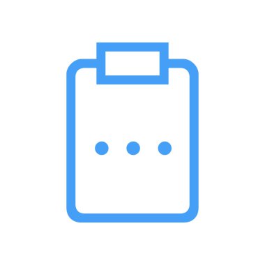 Line icon unfinished file isolated on white background. Vector illustration.