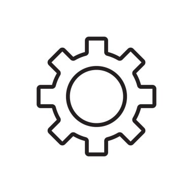 Beyaz arkaplanda satır simgesi ayarları izole edildi. Vektör illüstrasyonu.