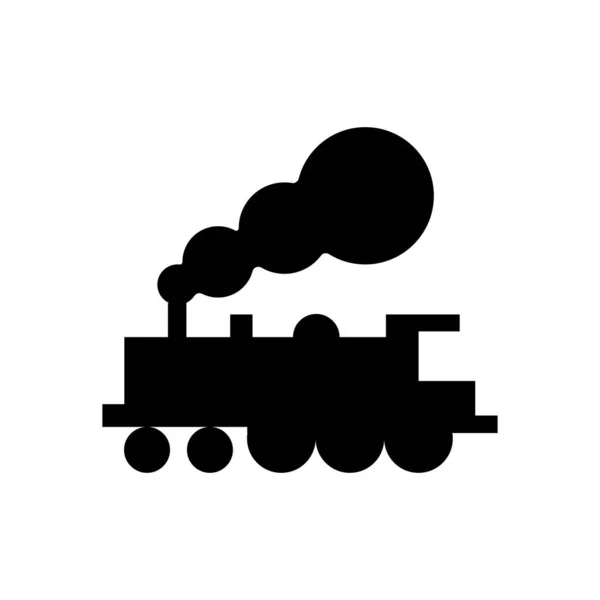 Vektorový Ikona Vlak Izolovaný Bílém Pozadí Vektorová Ilustrace — Stockový vektor