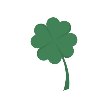 Düz simge şansı beyaz arkaplanda izole edilmiş. Vektör illüstrasyonu.