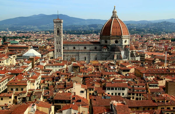 Panoramatický Výhled Historickou Část Města Florencie Itálie Katedrálou Cattedrale Santa — Stock fotografie