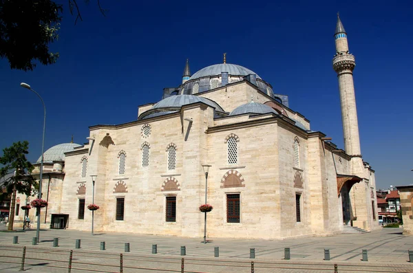 Foto Vista Lateral Mezquita Selimiye Centro Histórico Konya Turquía —  Fotos de Stock