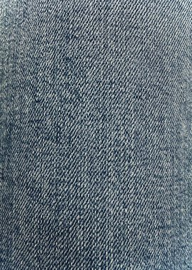 Mavi kot kumaşın makro fotoğrafı. Denim dokusu.