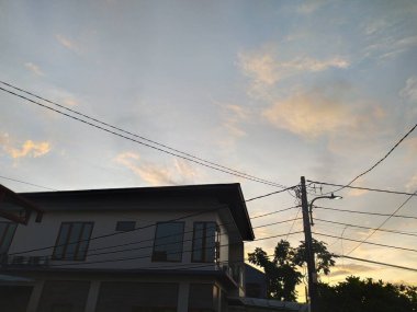 Akşama doğru öğleden sonra manzarası