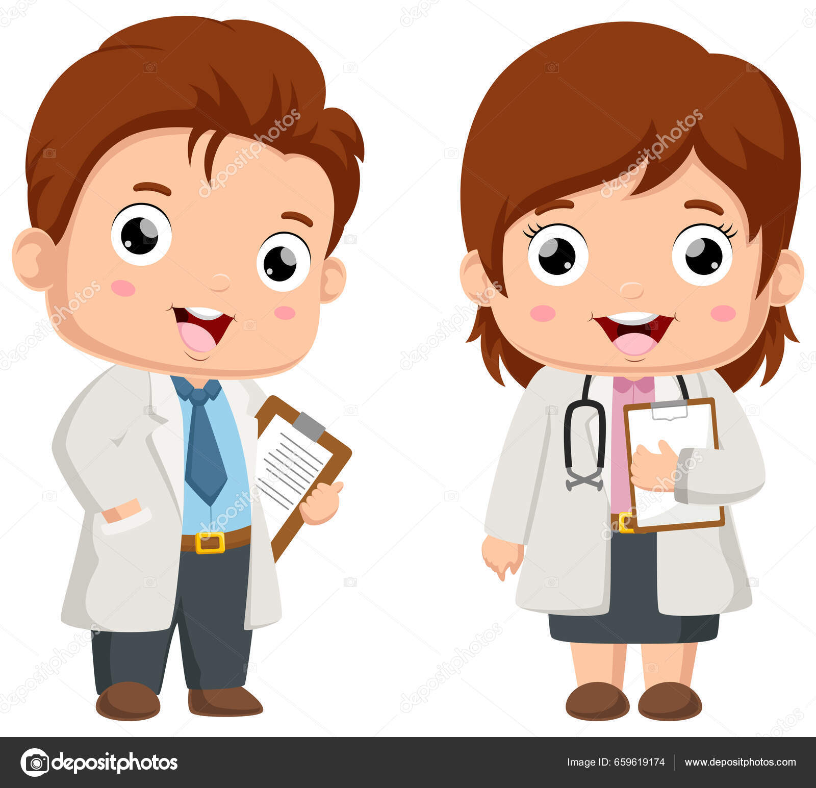 Cara Sorridente Do Médico Dos Desenhos Animados Com Ilustração Vetorial De  Suor Frio Royalty Free SVG, Cliparts, Vetores, e Ilustrações Stock. Image  84323203