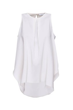 Beyaz arka planda lüks hayalet tişörtü mankeni