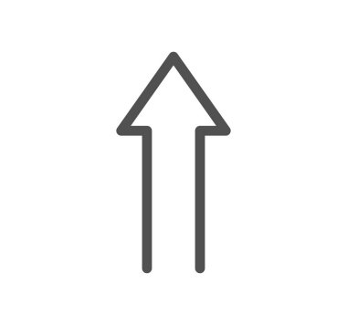 Yönle ilgili simge çizgisi ve doğrusal vektör.