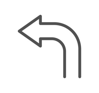 Yönle ilgili simge çizgisi ve doğrusal vektör.