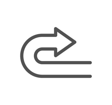 Yönle ilgili simge çizgisi ve doğrusal vektör.