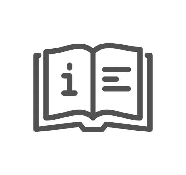 Bilgi ve masaüstü simgesi ana hatları ve doğrusal vektörü yardım.