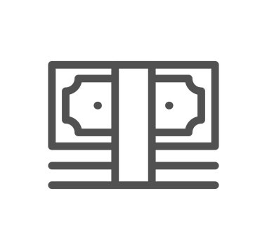 Ödeme yöntemi ile ilgili simge taslağı ve doğrusal vektör.