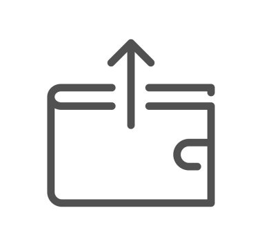 Ödeme yöntemi ile ilgili simge taslağı ve doğrusal vektör.