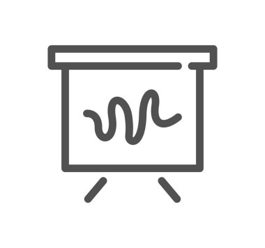 Biyometrik ilgili simge taslağı ve doğrusal vektör.