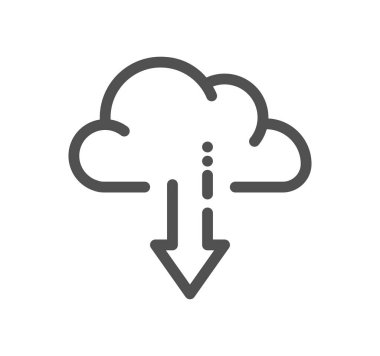 Veri analizi ile ilgili simge taslağı ve doğrusal vektör.