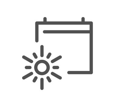 Seyahat ve tatille ilgili simge taslağı ve doğrusal vektör.