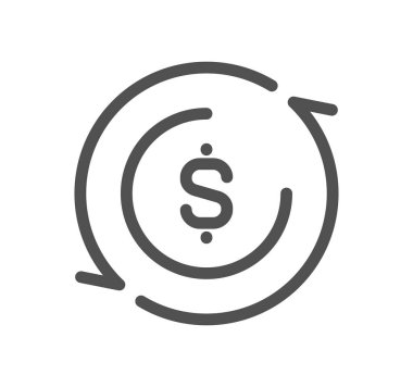 Mali simge ana hatları ve doğrusal vektör.