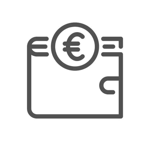 Esquema Iconos Relacionados Con Finanzas Símbolo Lineal —  Fotos de Stock