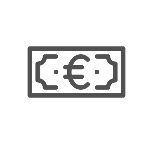 Esquema Iconos Relacionados Con Finanzas Símbolo Lineal — Archivo Imágenes Vectoriales