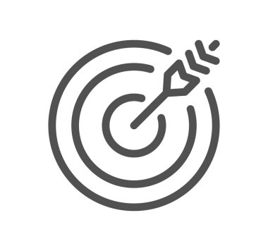 Güven ile ilgili simge ana hatları ve doğrusal vektör olarak temel değerler.